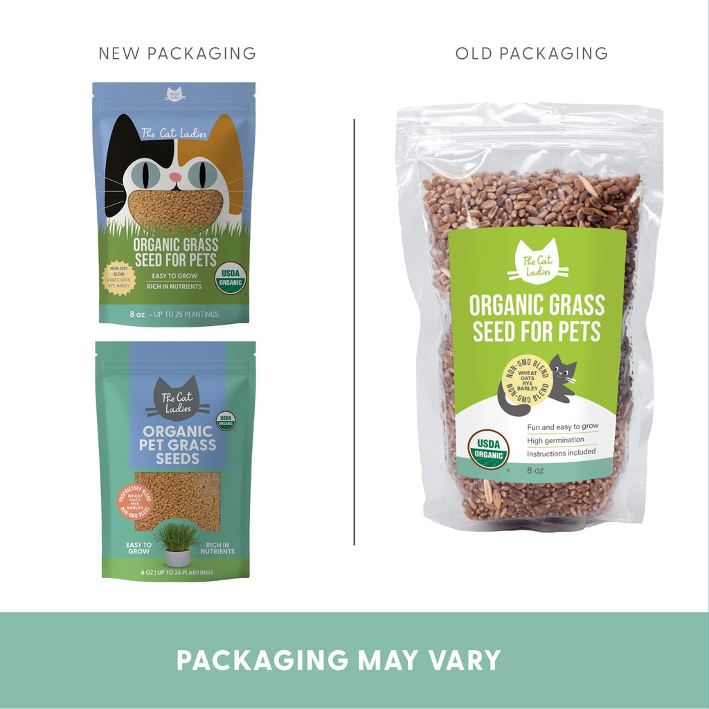 100% Organic Cat Grass Seed 8oz G919131
