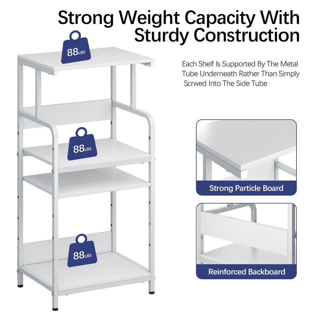 4-Tier Printer Stand with Storage Shelf R49395