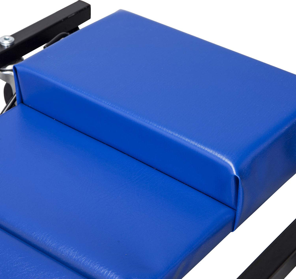 40" Padded Mechanic Creeper with 6 Casters, Blue C83480