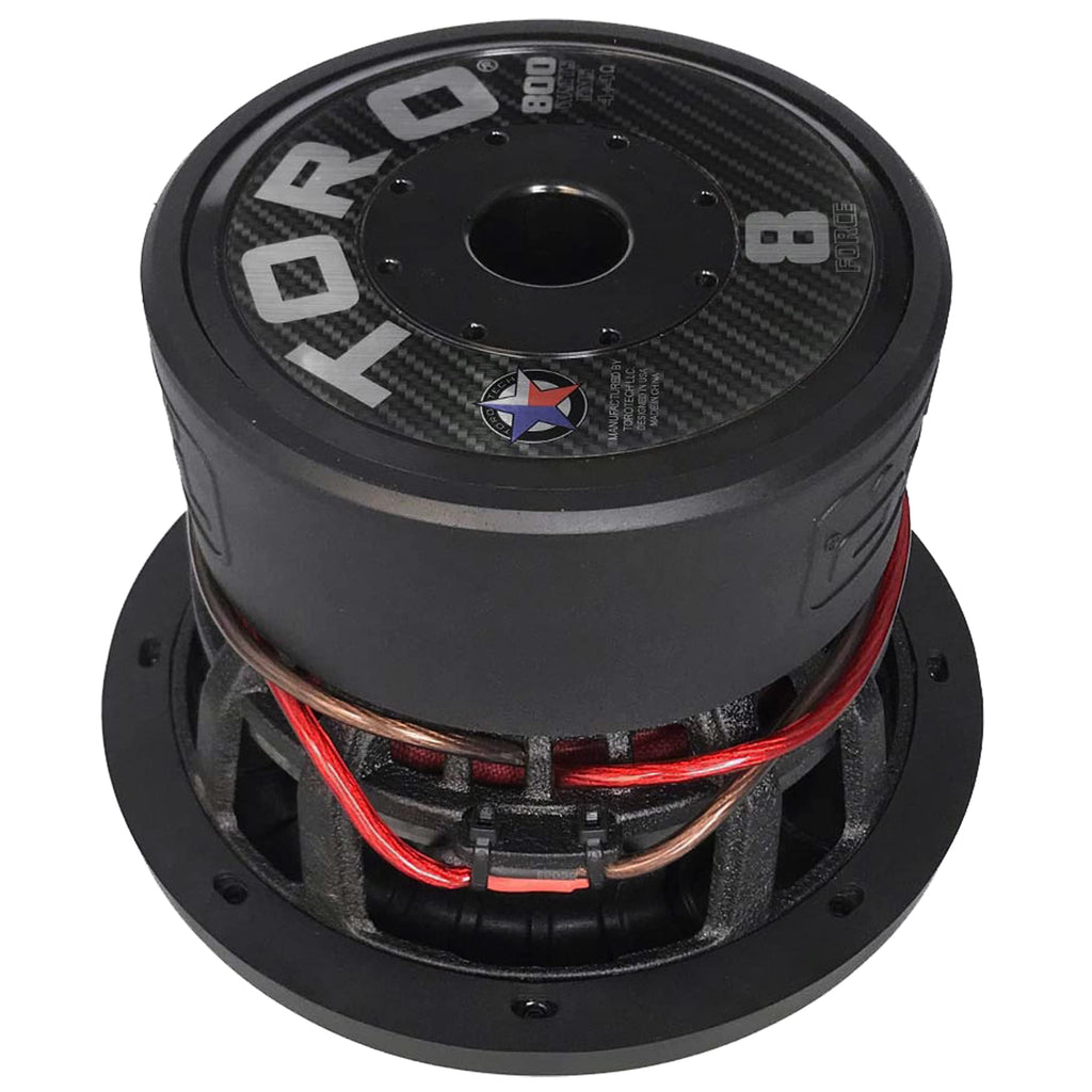 8" Car Subwoofer 800W RMS Dual 4Ω 2.5" Voice Coil A528