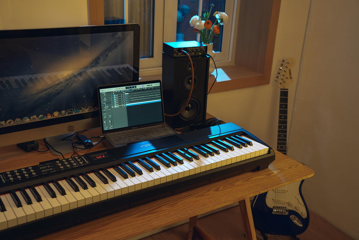 88 Keys Weighted Hammer-Action Digital Piano with Sustain Pedal Q867