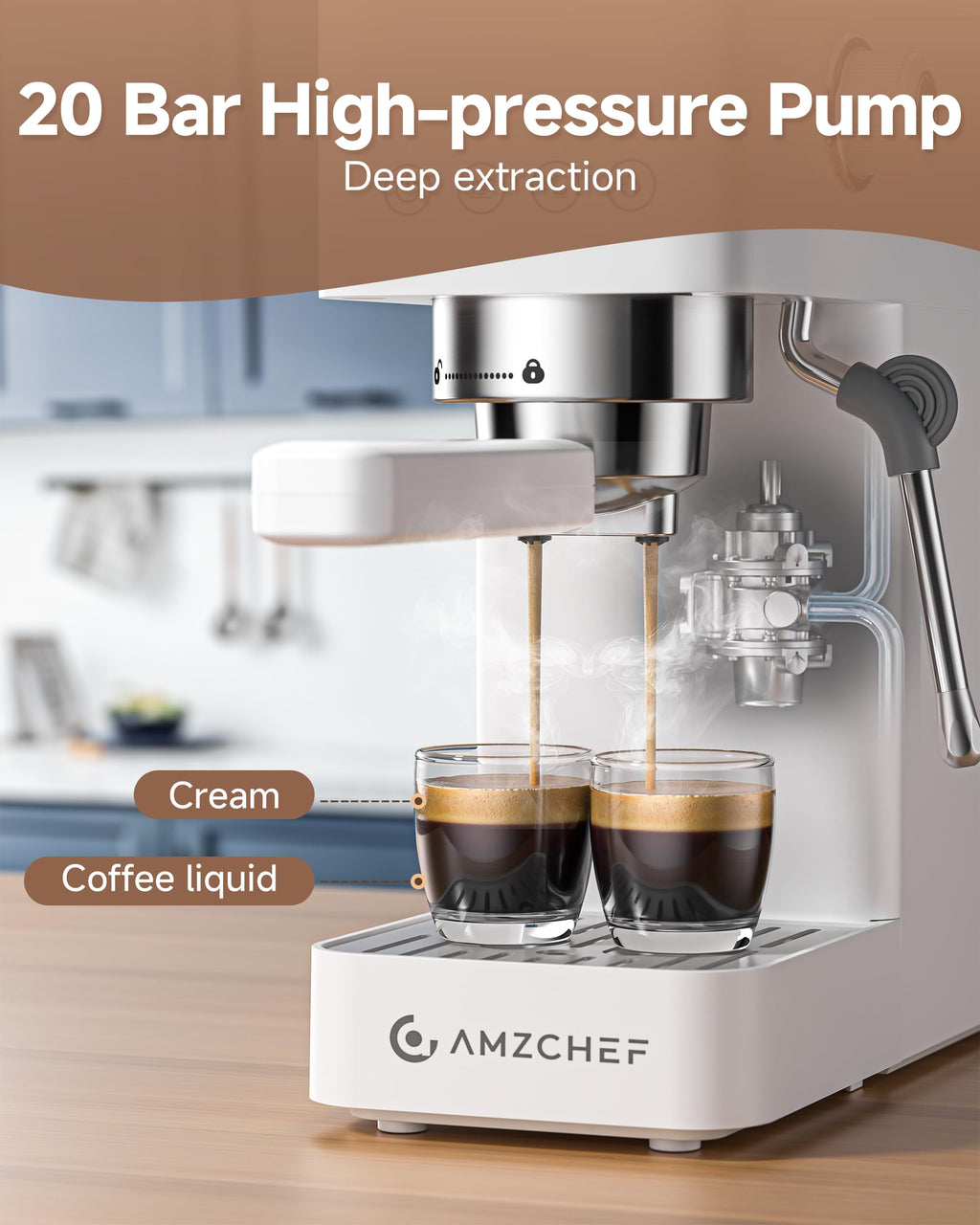 Compact 20 Bar Espresso Machine B2914