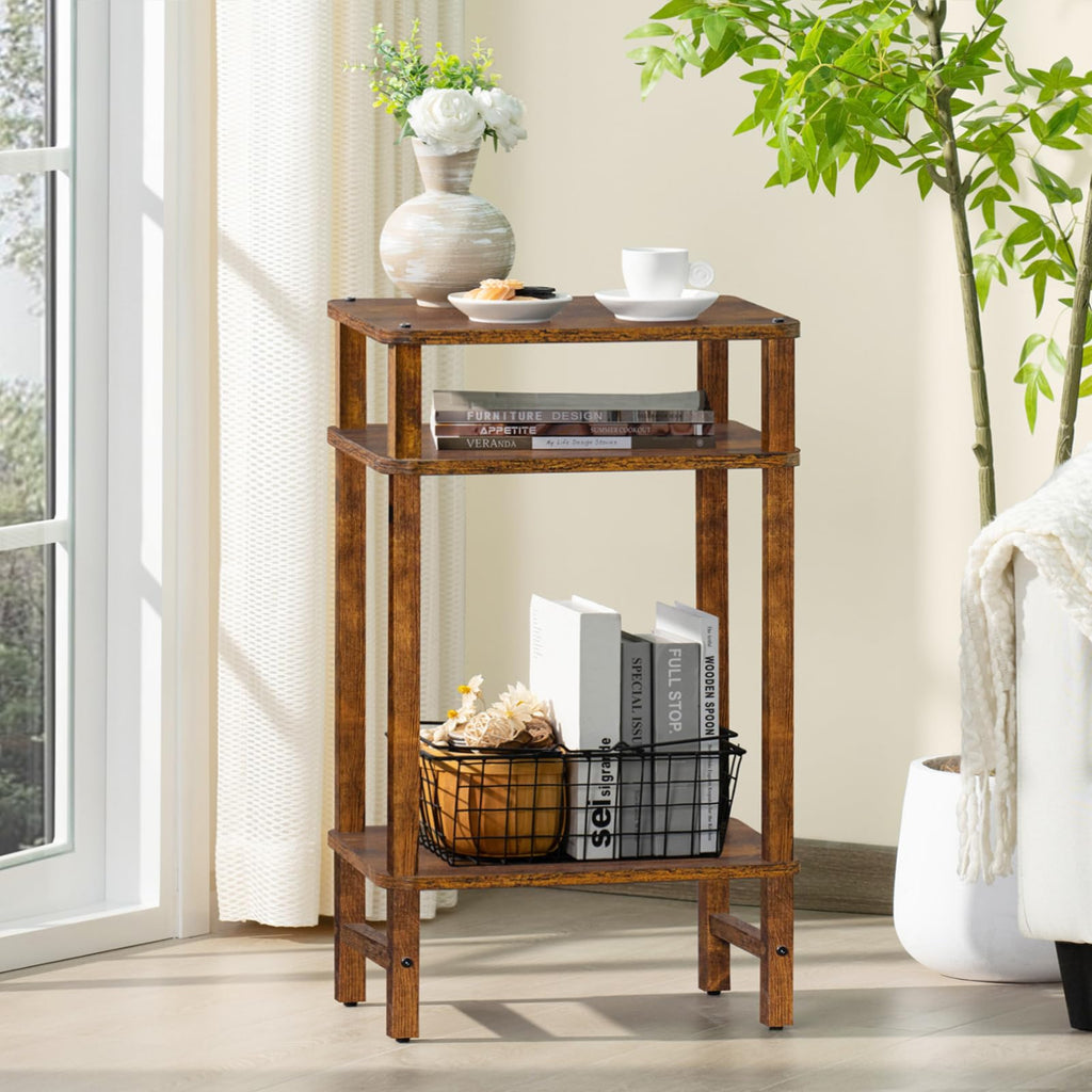 Brown Industrial End Tables Y281