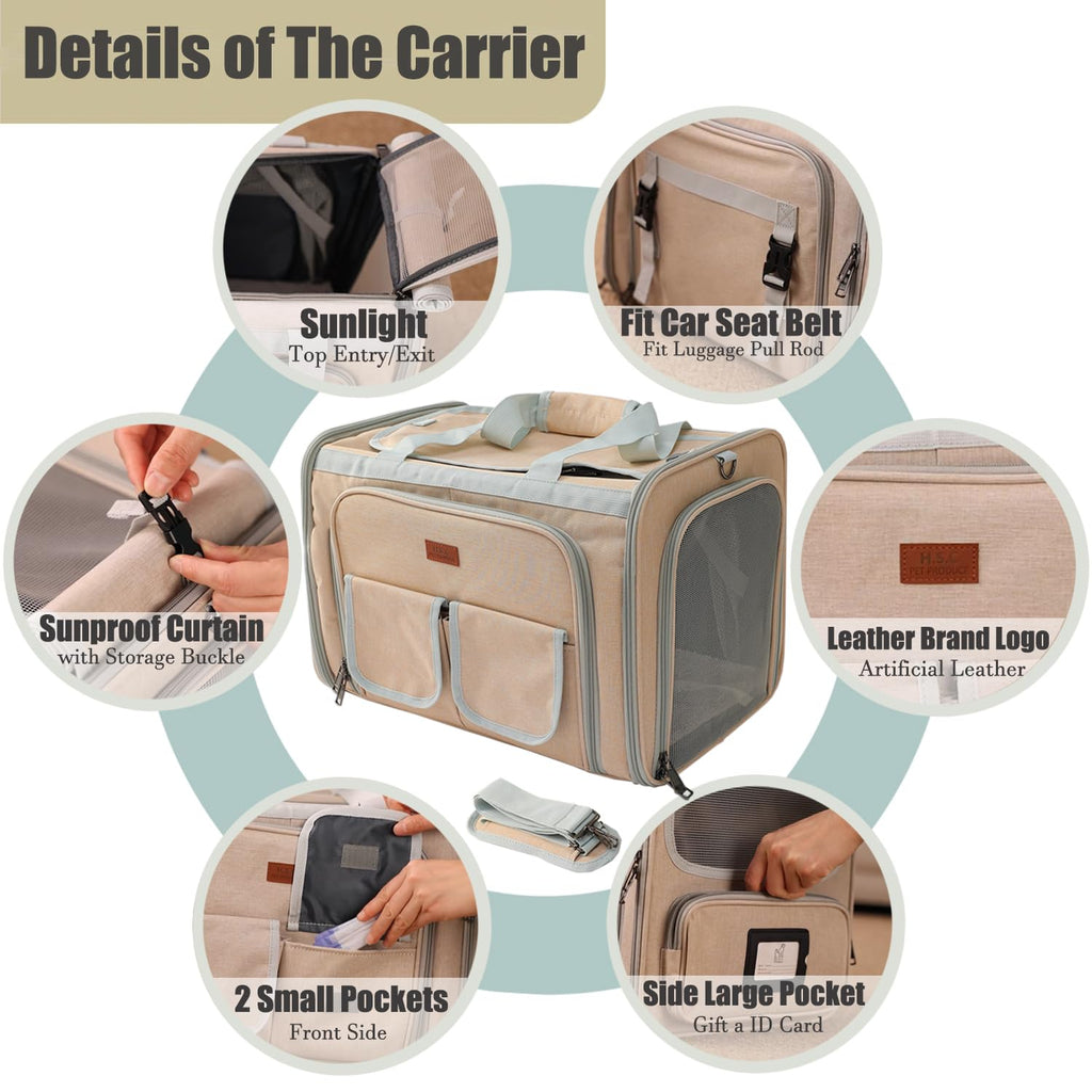 Expandable Airline Approved Cat Carrier Bag E336820