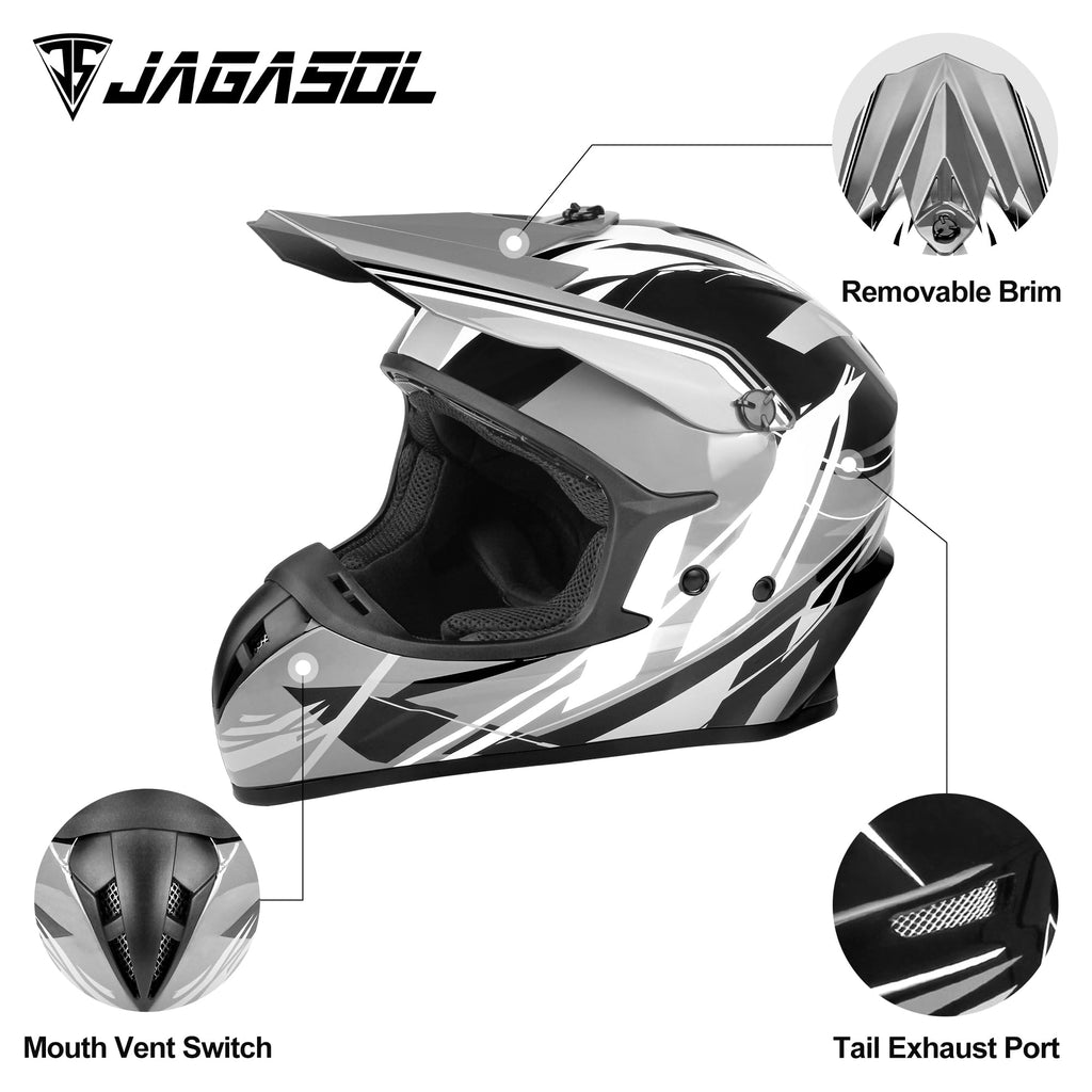 DOT Off Road Full Face Motorcycle Helmet D63467