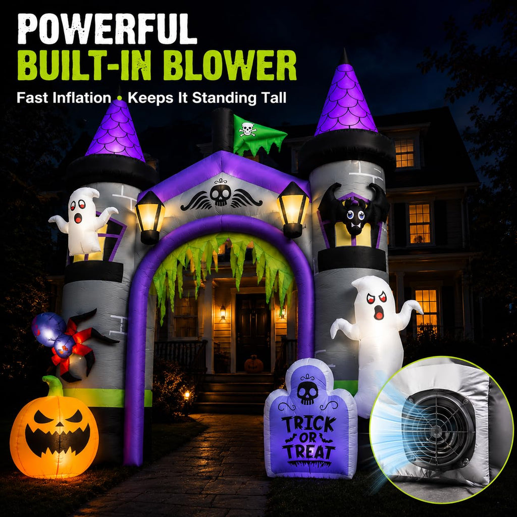 12.5 FT Inflatable Halloween Archway I8418