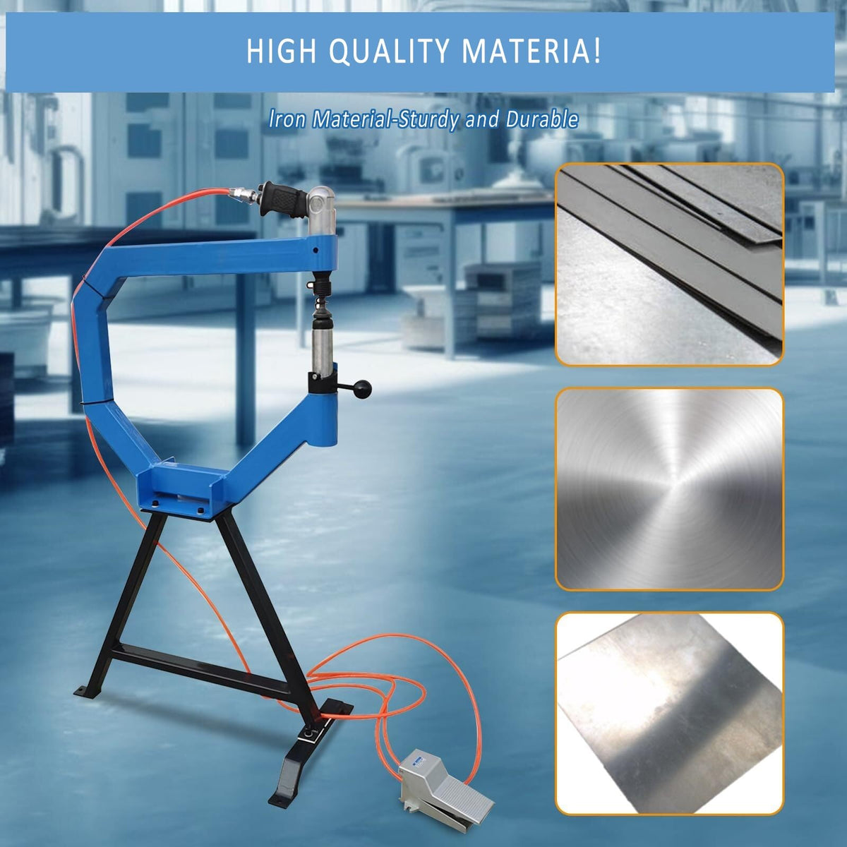 Pneumatic Planishing Hammer with Anvil and Pedal O995