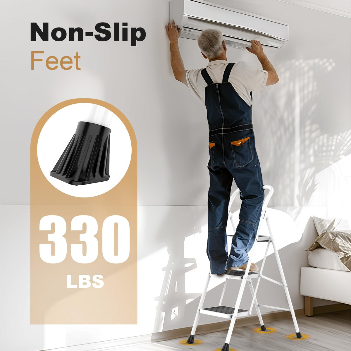 3 Step Folding Step Stool G8193