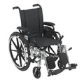 14 Inch Wheelchair with Desk Arms and Elevating Leg Rests A588