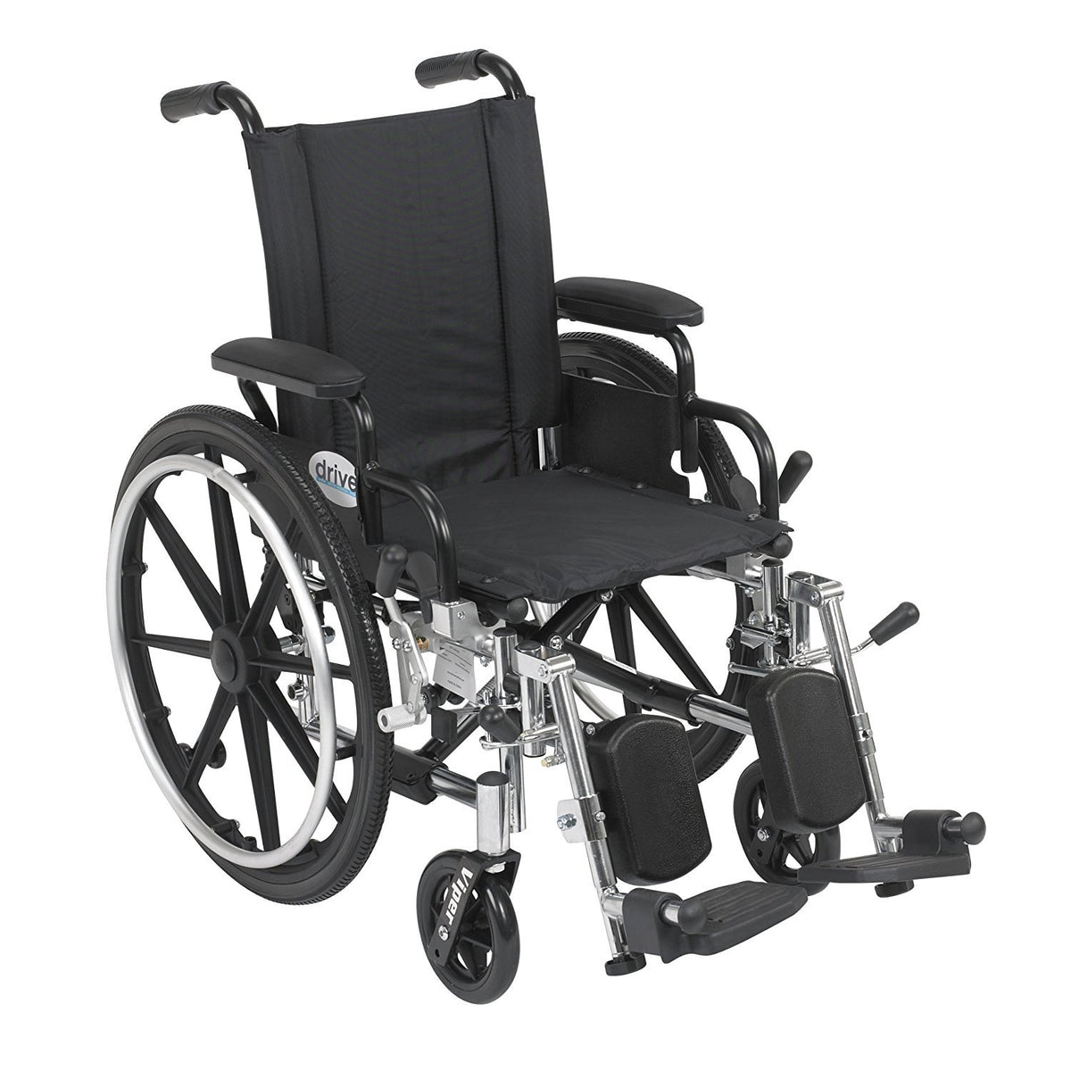 14 Inch Wheelchair with Desk Arms and Elevating Leg Rests A588
