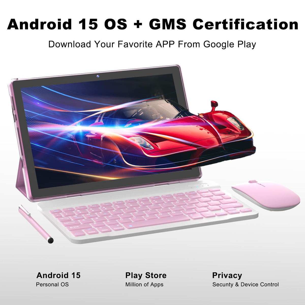 10 Inch Android Tablet with Keyboard 12GB RAM 64GB ROM C766634