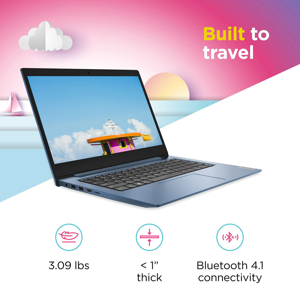 14" HD Laptop Intel Celeron N4020 4GB RAM 64GB Storage Ice Blue I922