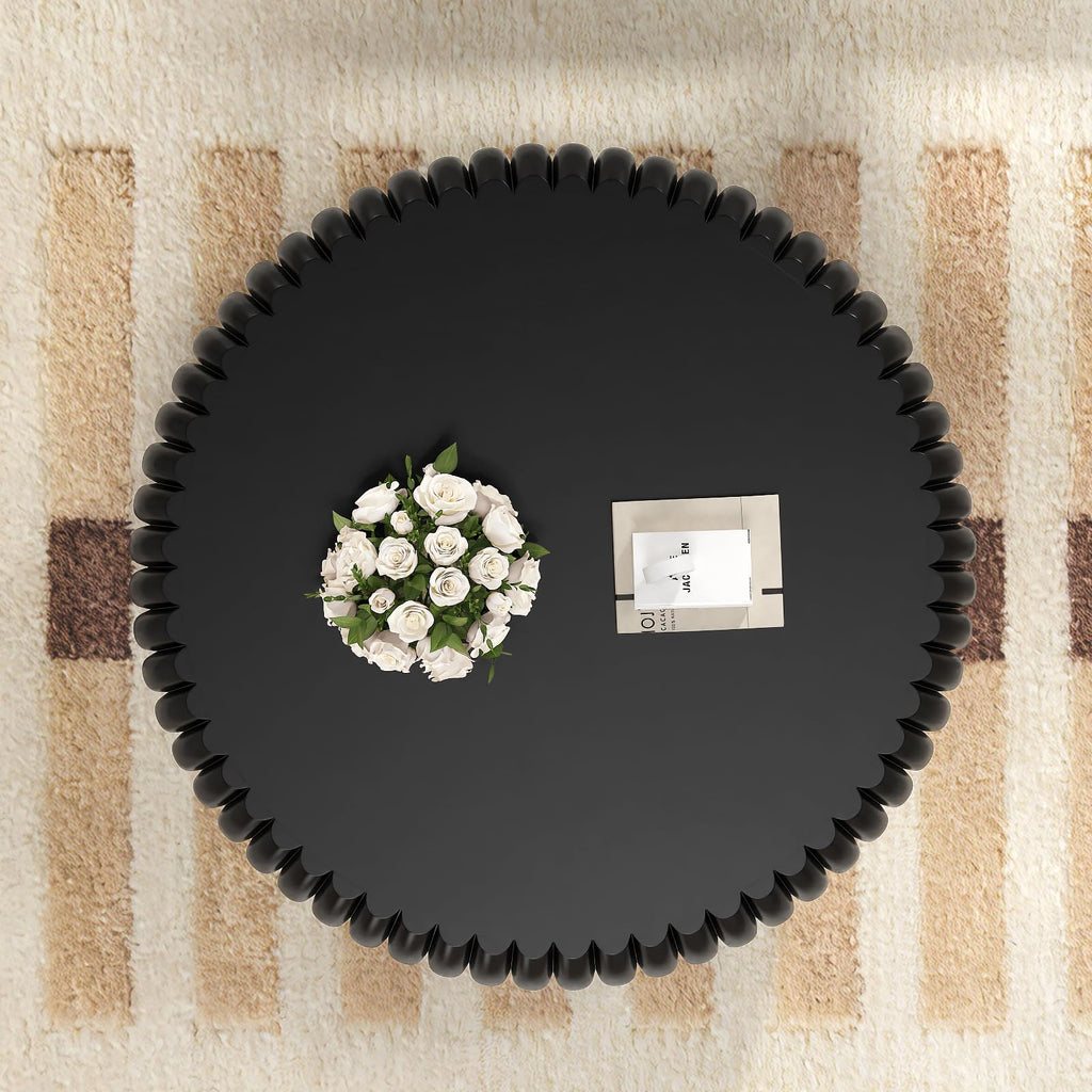 Round Fluted Drum Coffee Table V9666