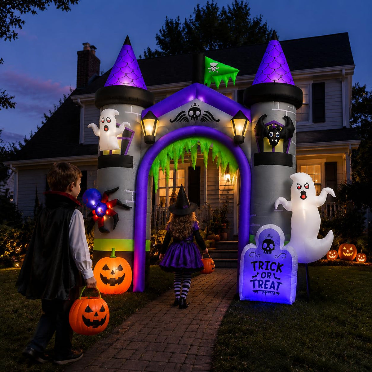 12.5 FT Inflatable Halloween Archway I8418