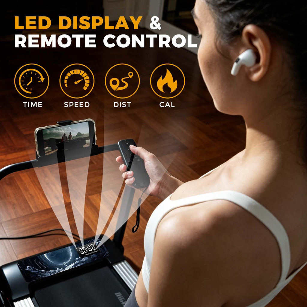 Incline Walking Treadmill Pad with Handle and Remote T735668