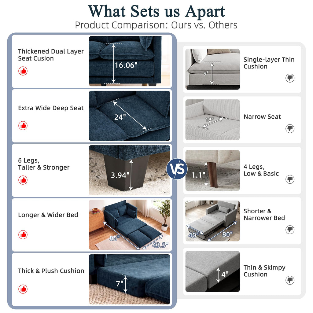 49" Convertible Sofa Bed G674848
