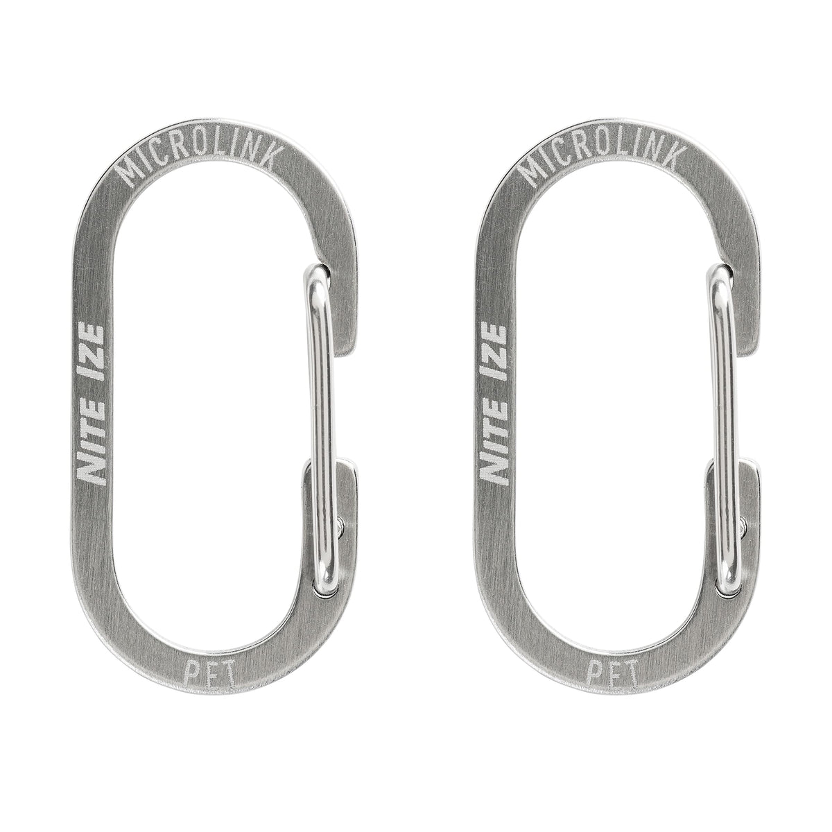 Stainless Steel Pet Tag Carabiner, 2 Count P431