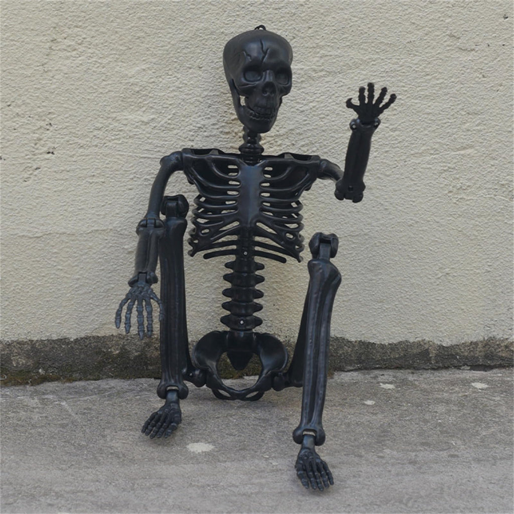 Halloween Human Skeleton Decorations, 35.4" Posable Full Body Skeleton Z90741