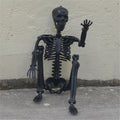 Halloween Human Skeleton Decorations, 35.4" Posable Full Body Skeleton Z90741