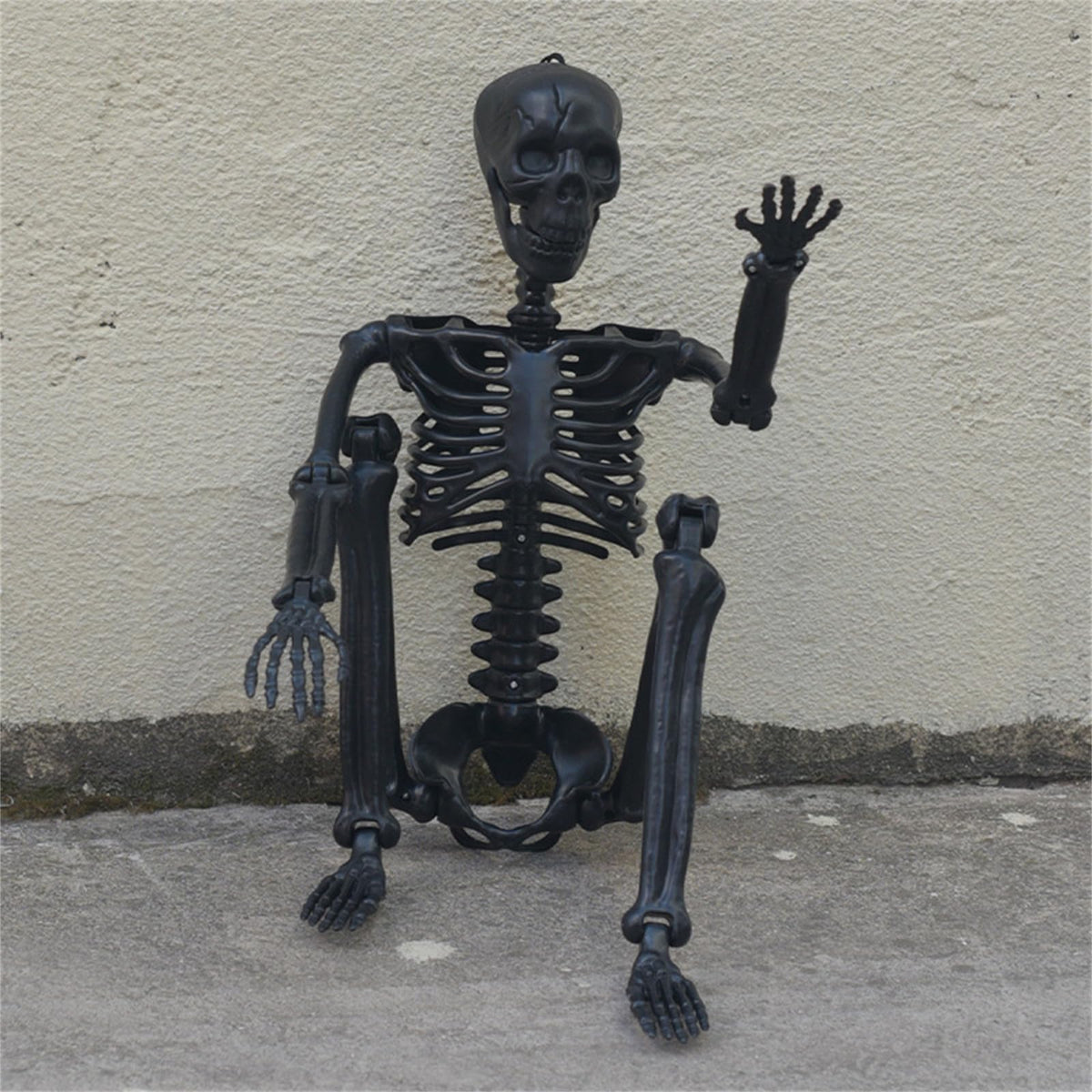 Halloween Human Skeleton Decorations, 35.4" Posable Full Body Skeleton Z90741