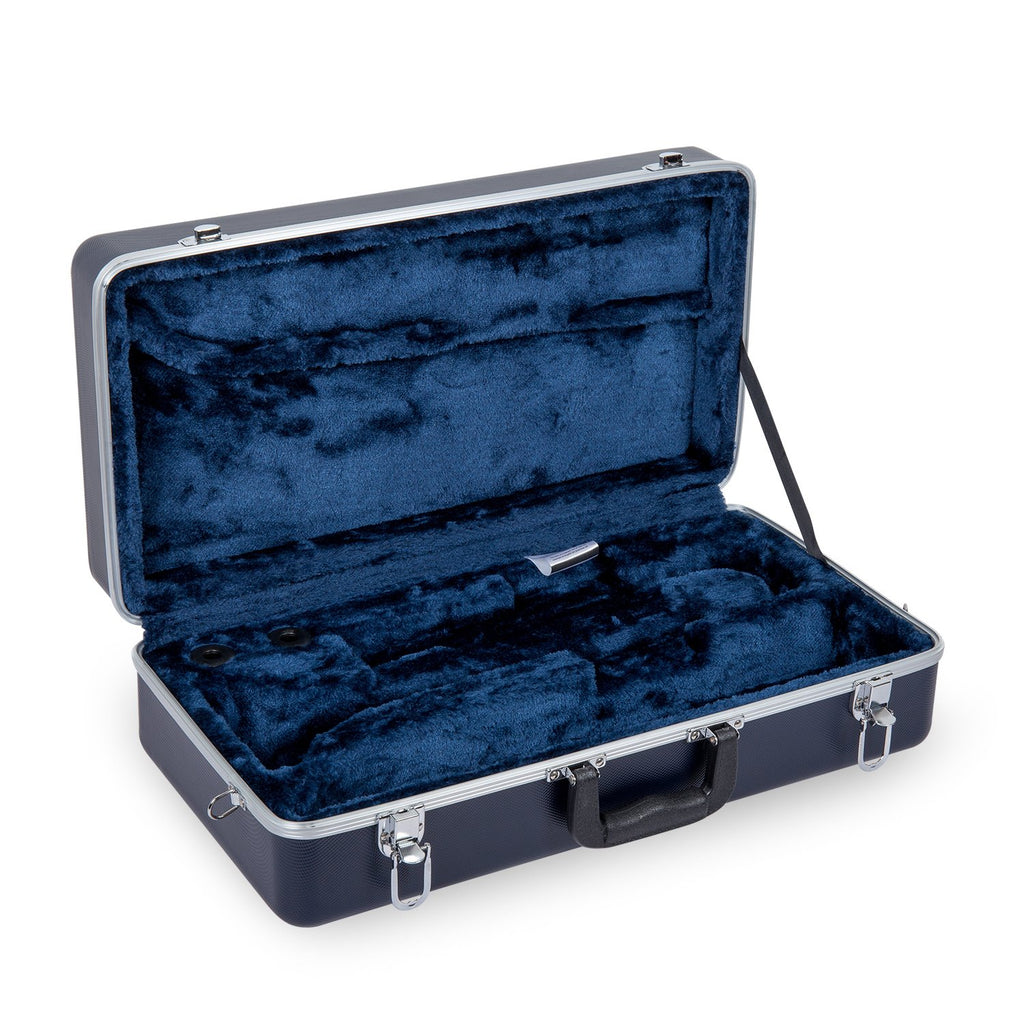 Textured Blue Velvet Interior Trumpet Case A571589