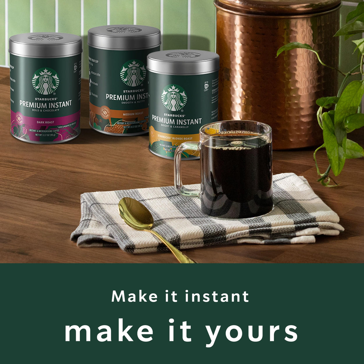 Medium Roast Instant Coffee 3 Tins 3.17 oz V3322