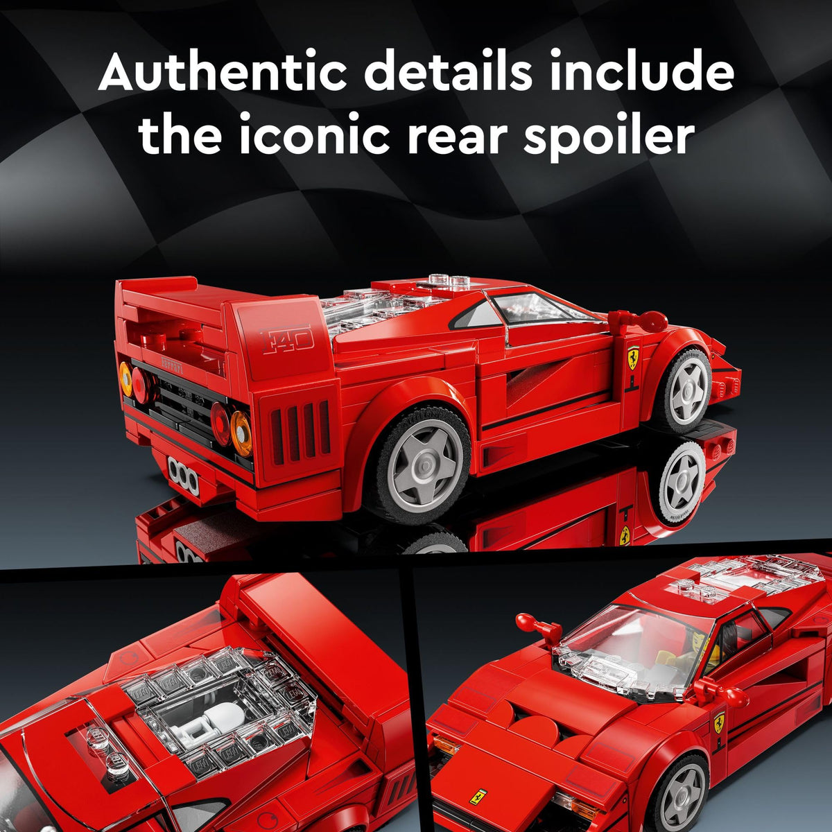 Toy Car Model Building Set with Driver Minifigure U6366