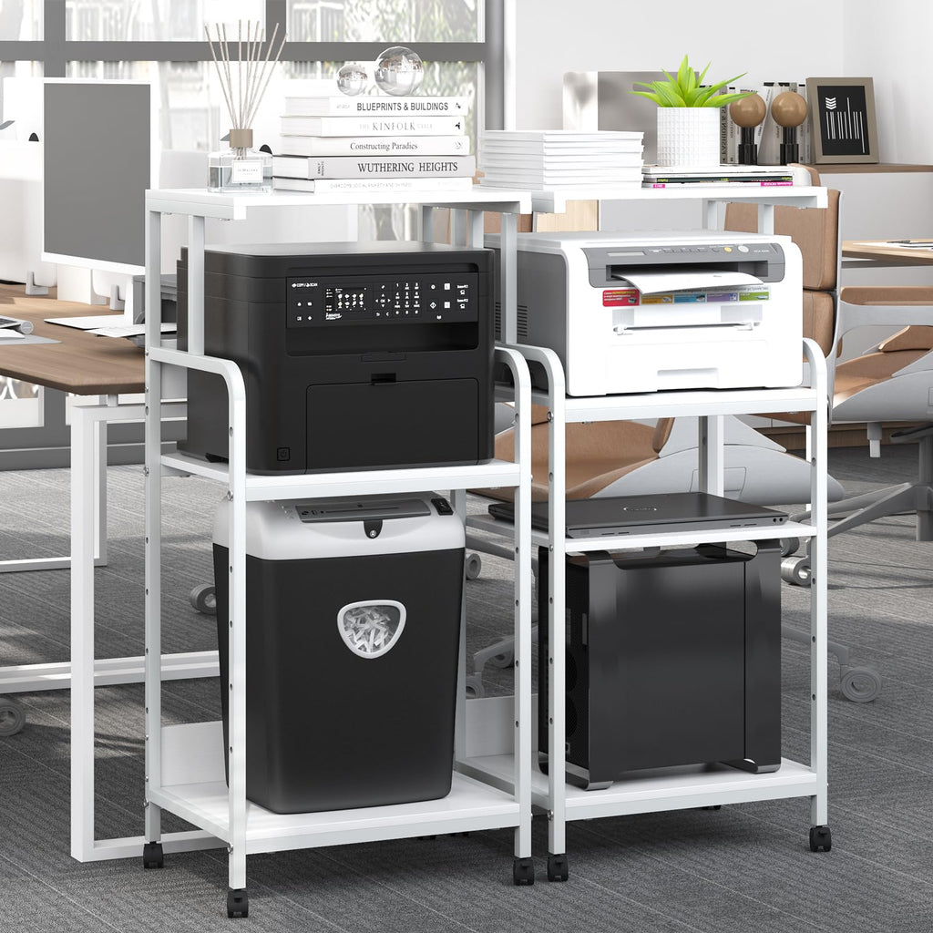 4-Tier Printer Stand with Storage Shelf R49395