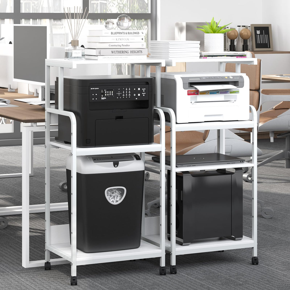 4-Tier Printer Stand with Storage Shelf R49395
