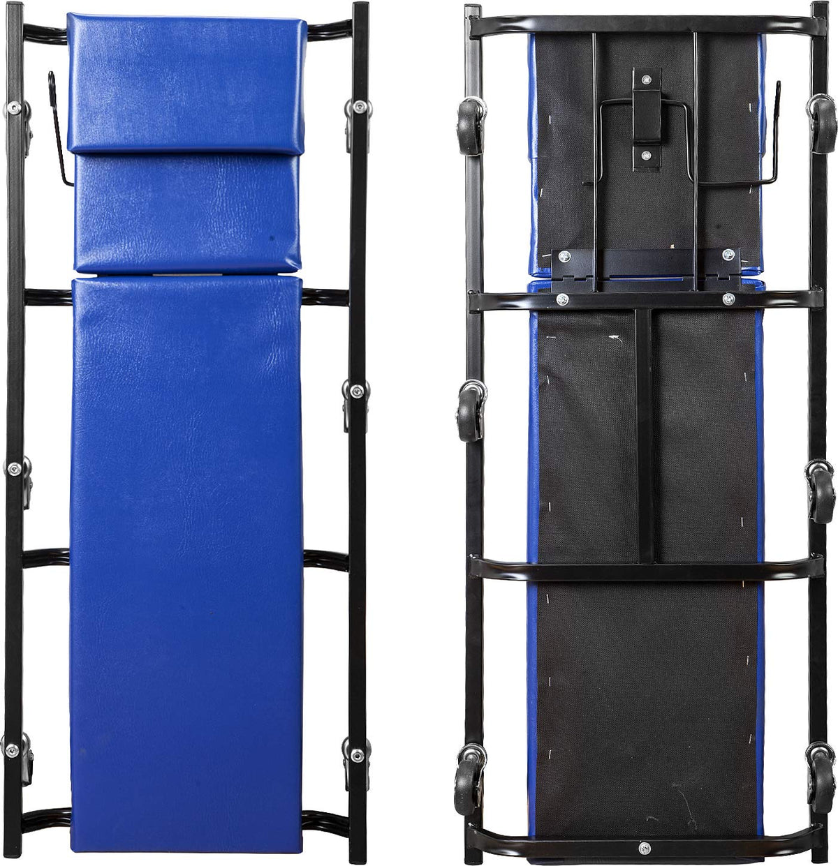 40" Padded Mechanic Creeper with 6 Casters, Blue C83480