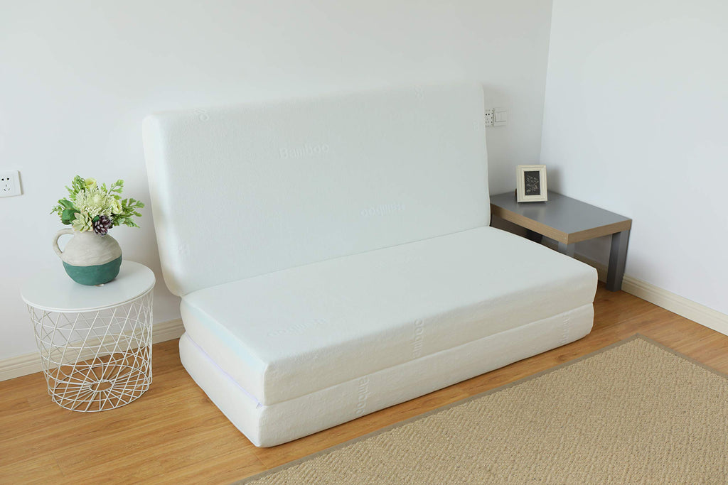6-Inch Gel Infused Memory Foam Tri-fold Mattress with Bamboo Cover O724