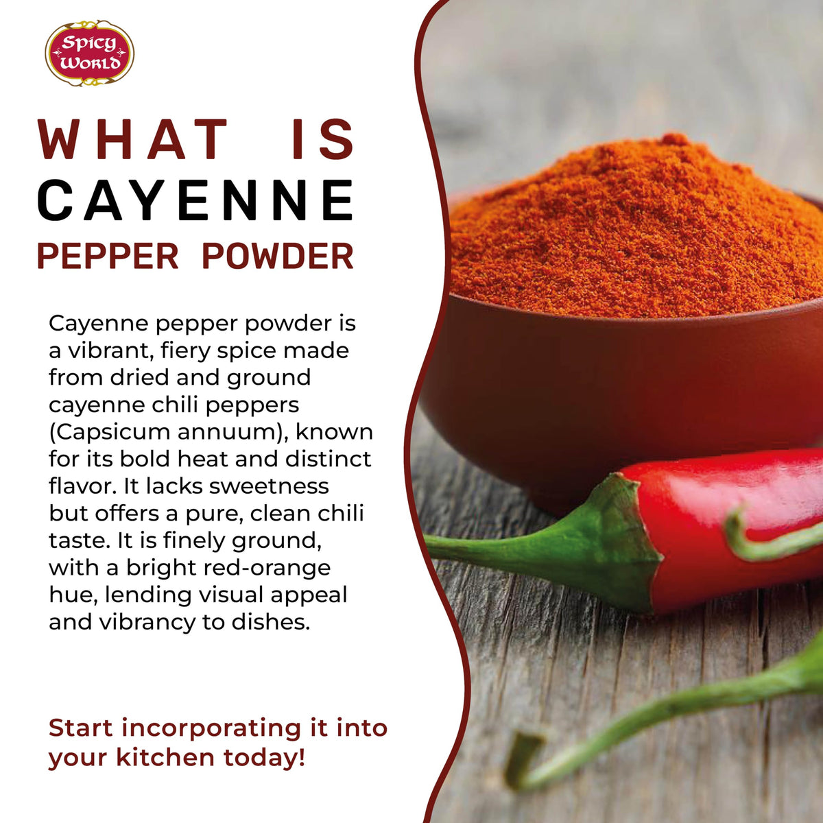 Cayenne Pepper Powder 2.5LB Jar 50,000 SHU Gluten Free N495