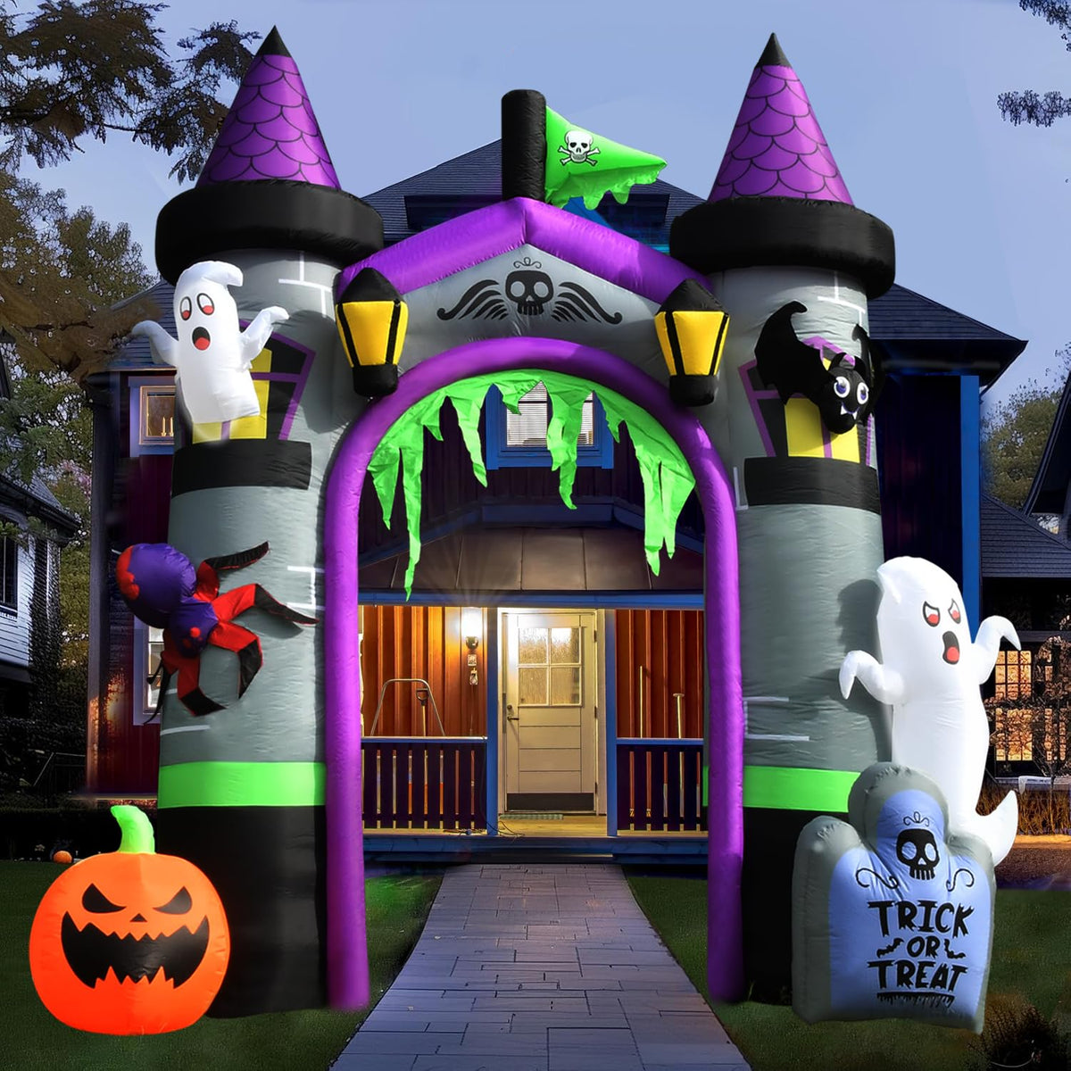 12.5 FT Inflatable Halloween Archway I8418