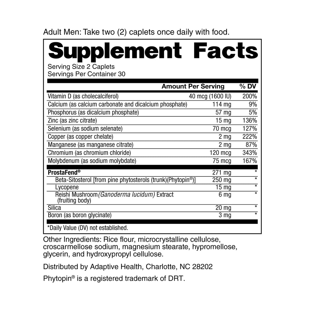 Prostate Health Supplements 60ct M4476