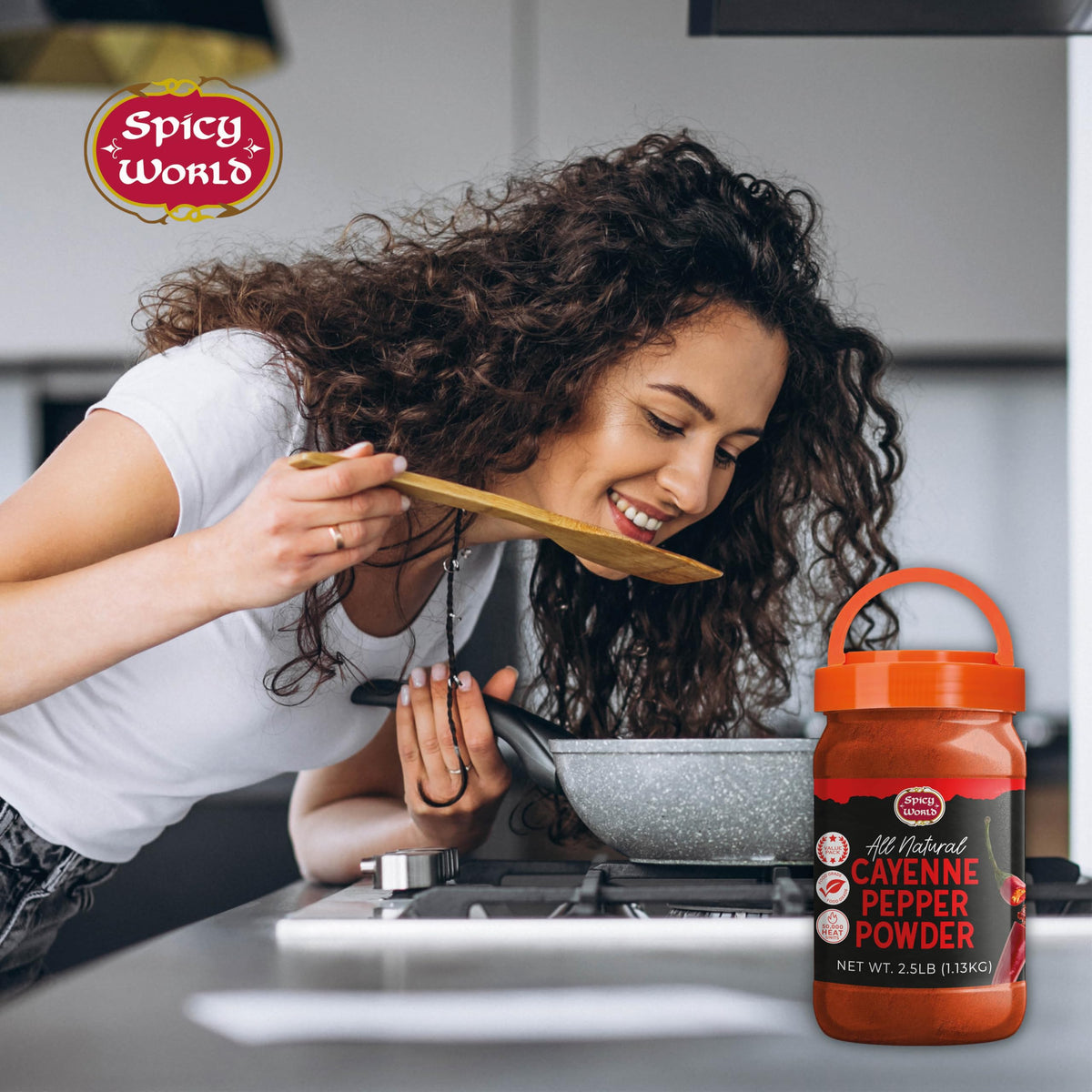 Cayenne Pepper Powder 2.5LB Jar 50,000 SHU Gluten Free N495