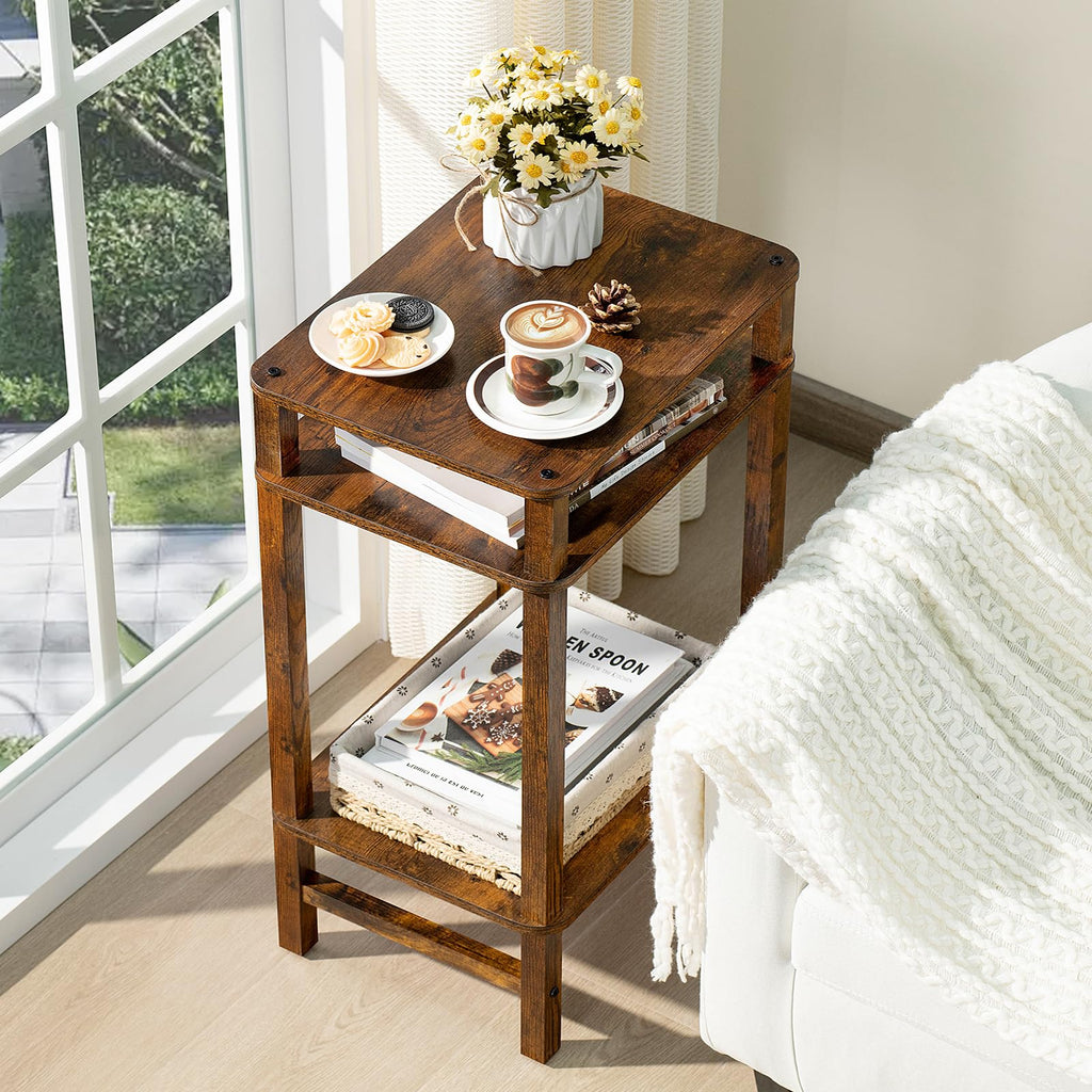 Brown Industrial End Tables Y281