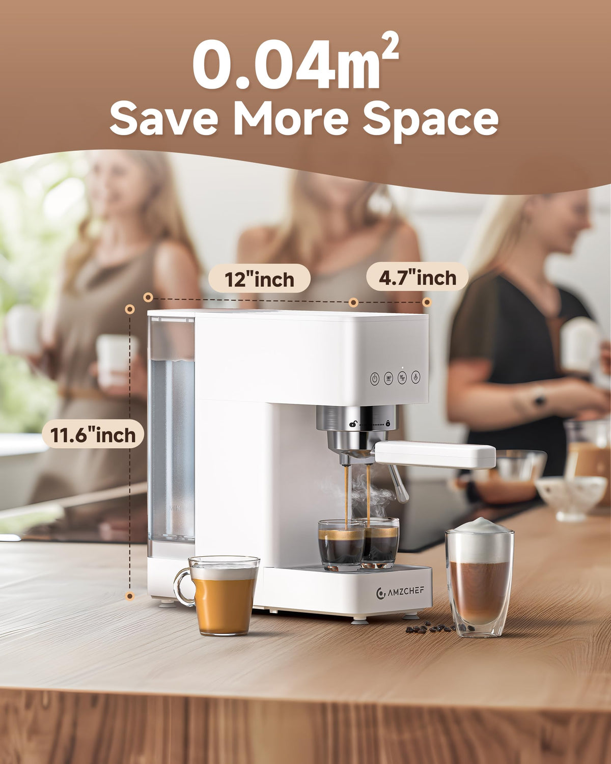 Compact 20 Bar Espresso Machine B2914