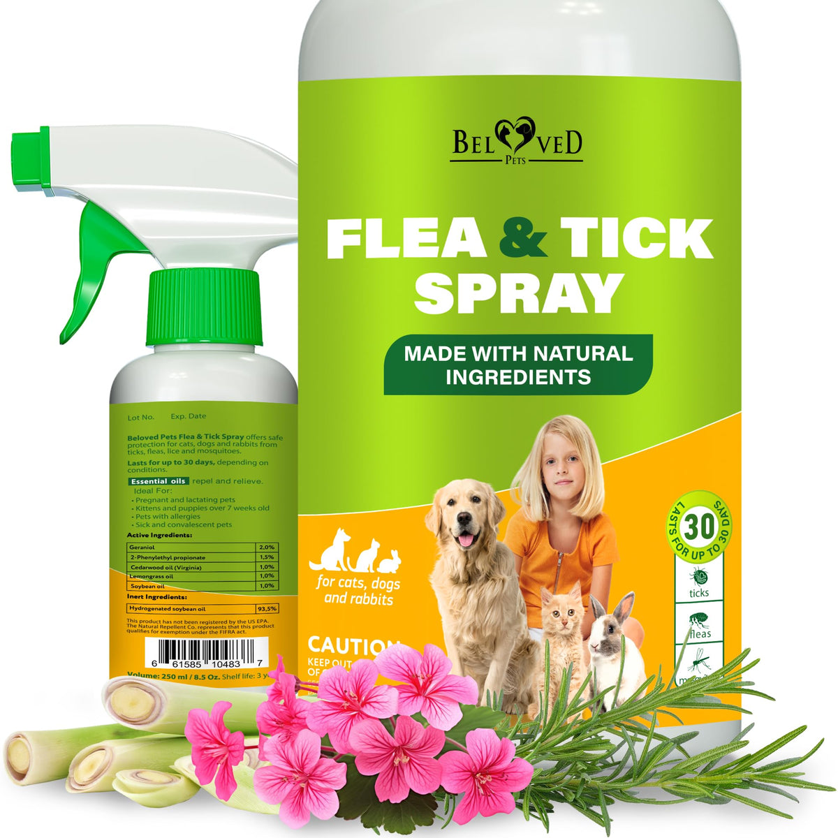Natural Flea and Tick Home Spray N15824
