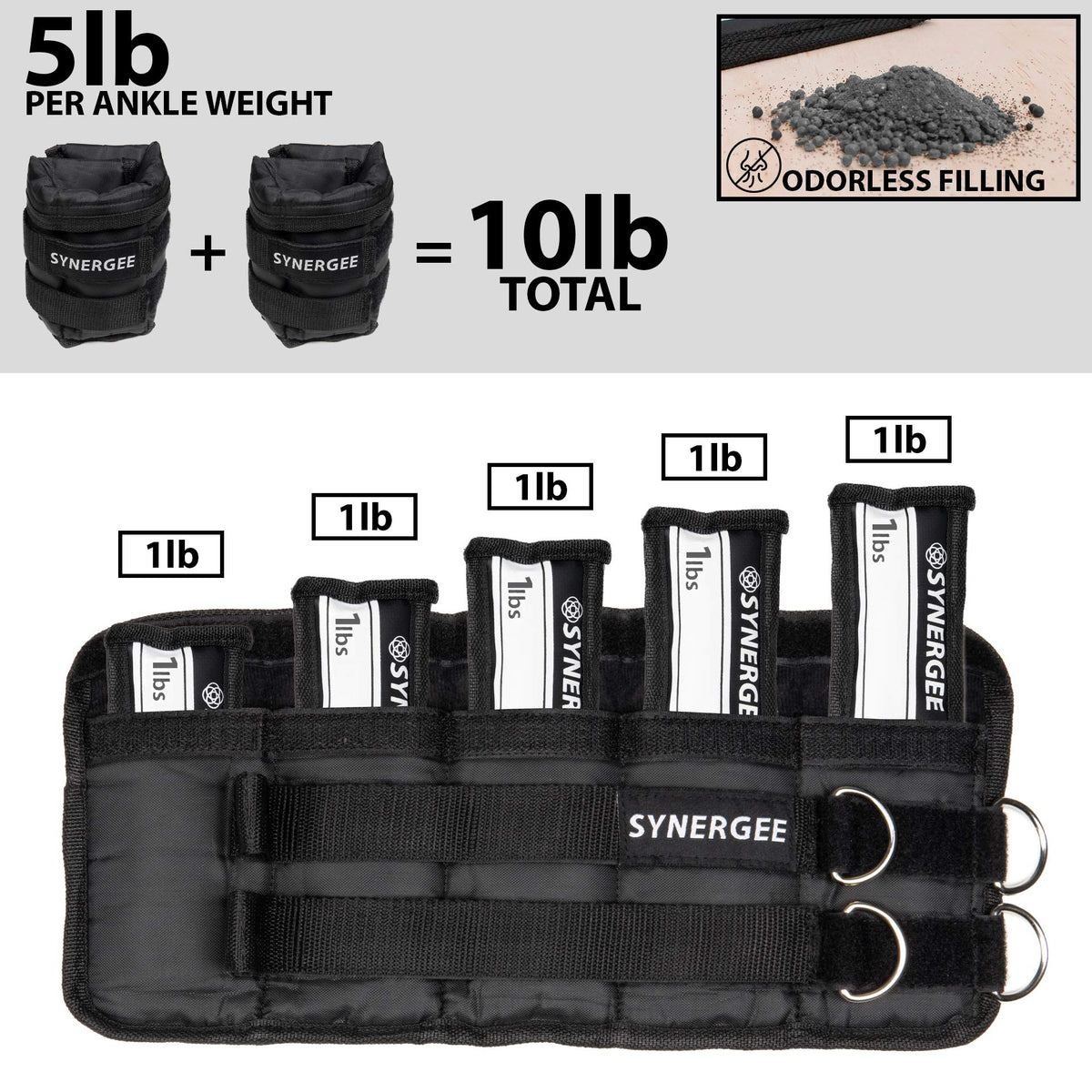 Adjustable Ankle/Wrist Weights Set of 2 W891