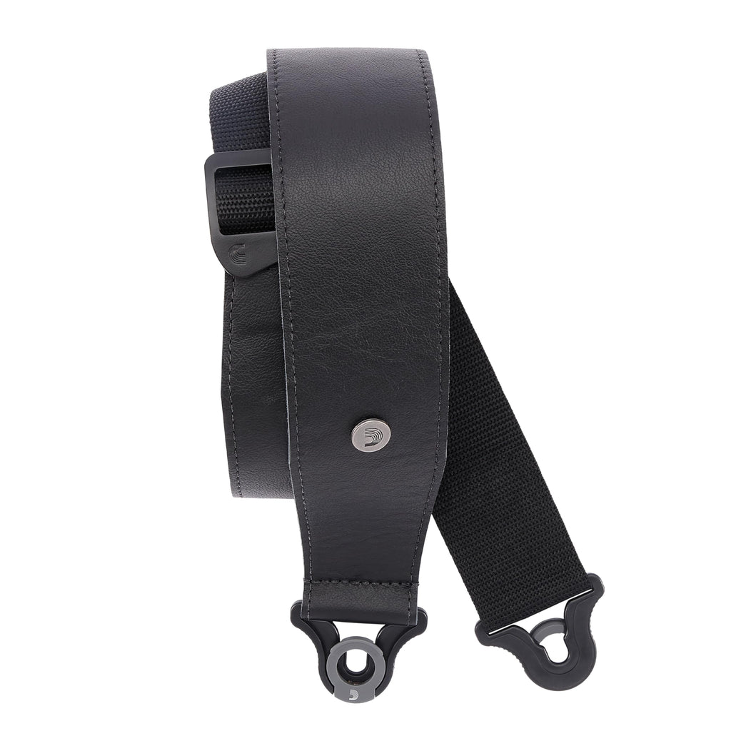 Black Leather Guitar Strap W161682