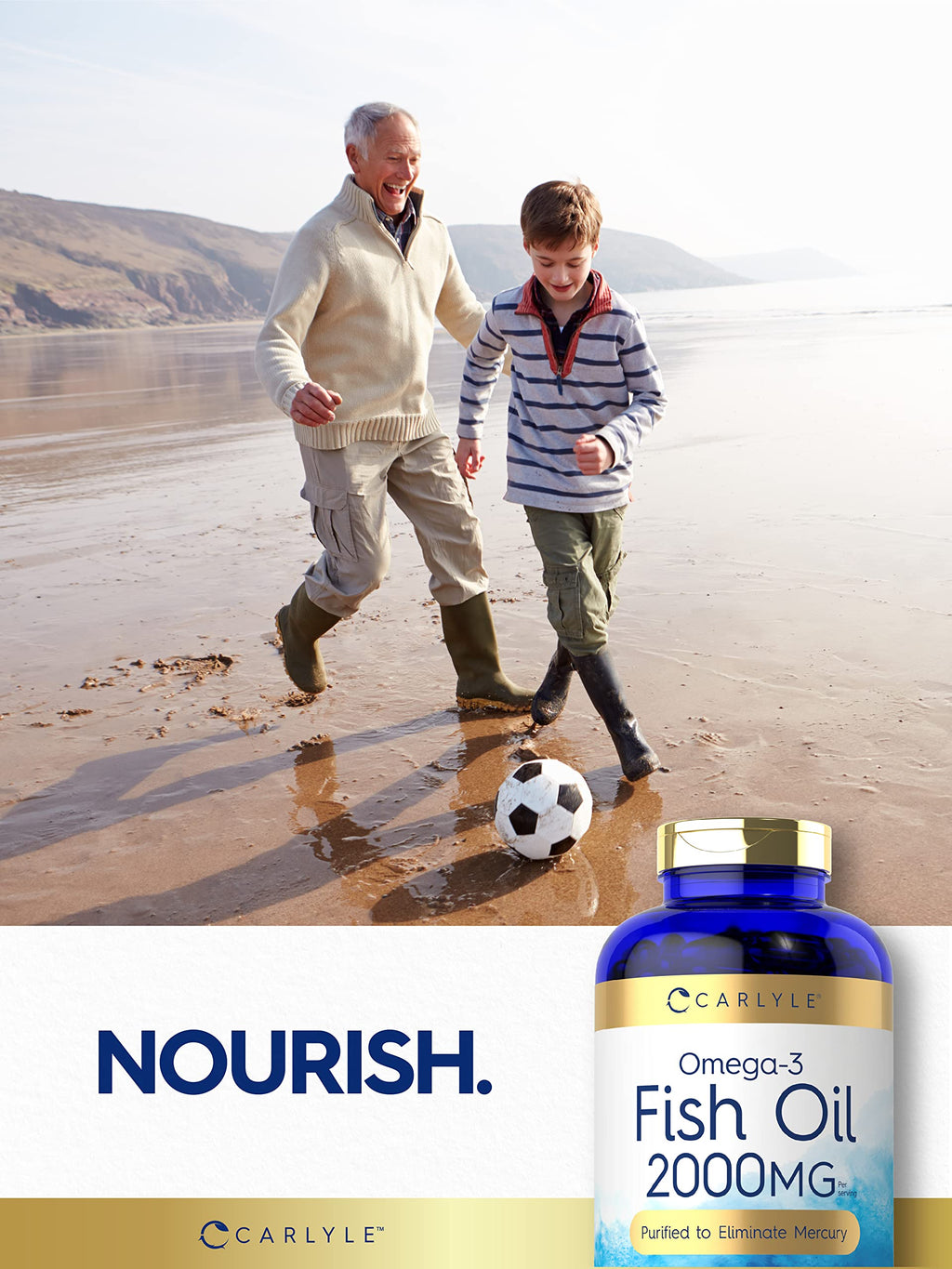 Fish Oil Omega 3 Supplements 2000mg 320 Softgels EPA & DHA K99546