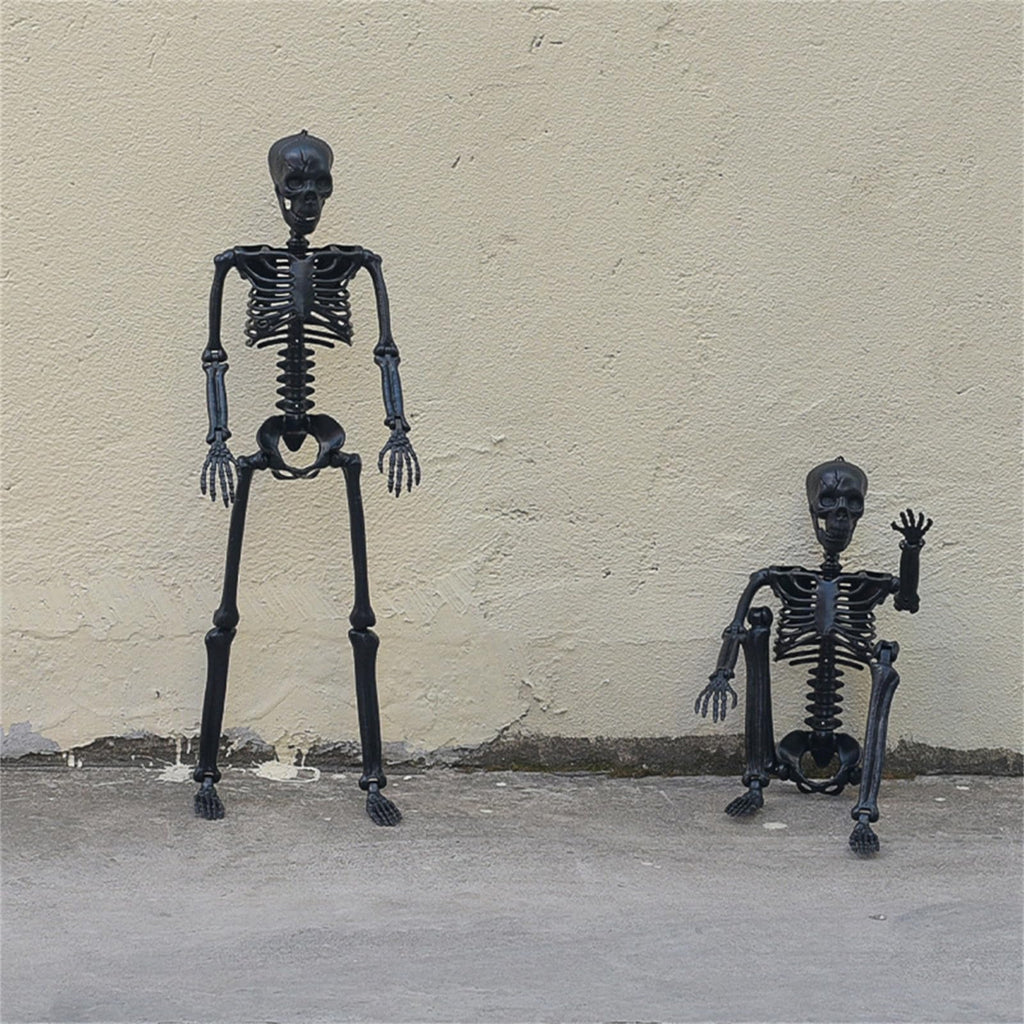Halloween Human Skeleton Decorations, 35.4" Posable Full Body Skeleton Z90741