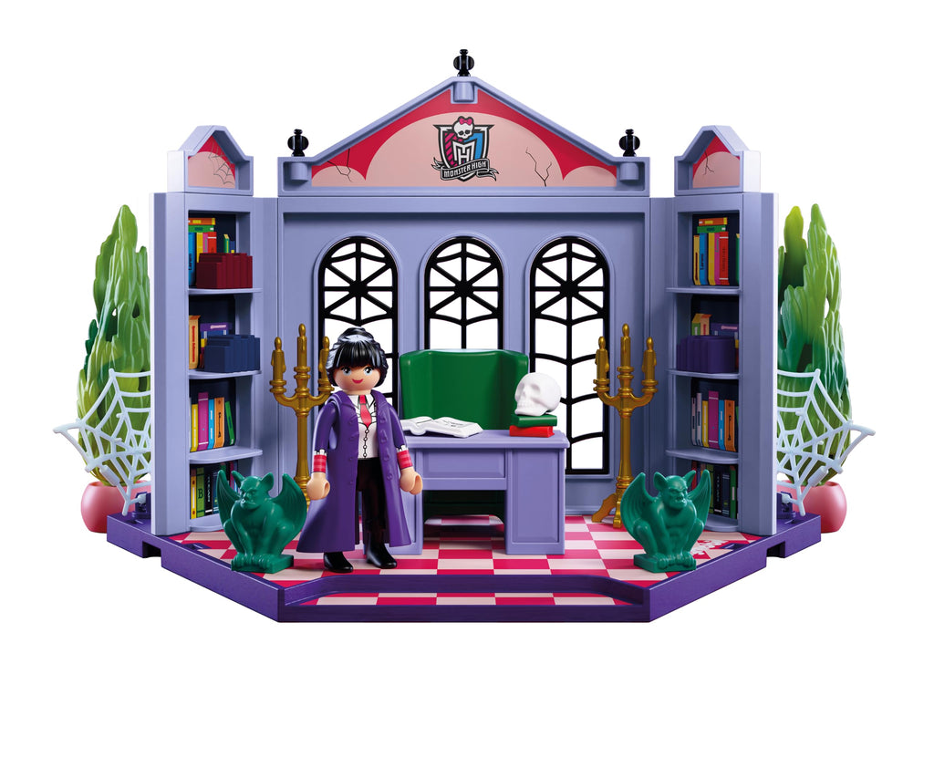 Monster High Office Playset with Desk and Glow-in-the-Dark Spider Webs L79147