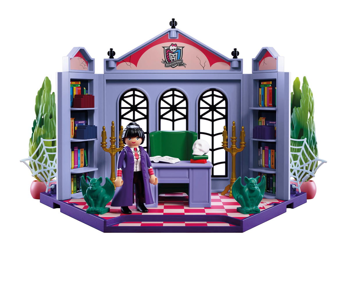 Monster High Office Playset with Desk and Glow-in-the-Dark Spider Webs L79147