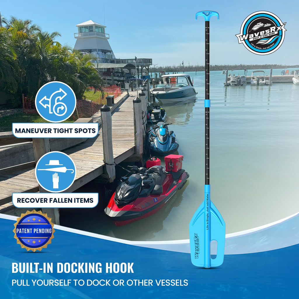 Telescoping Paddle with Docking Hook & Depth Gauge L763