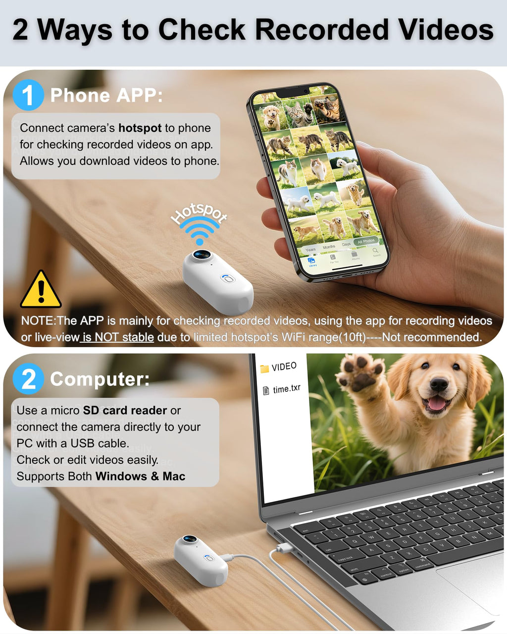Cat Camera Collar with APP B53293