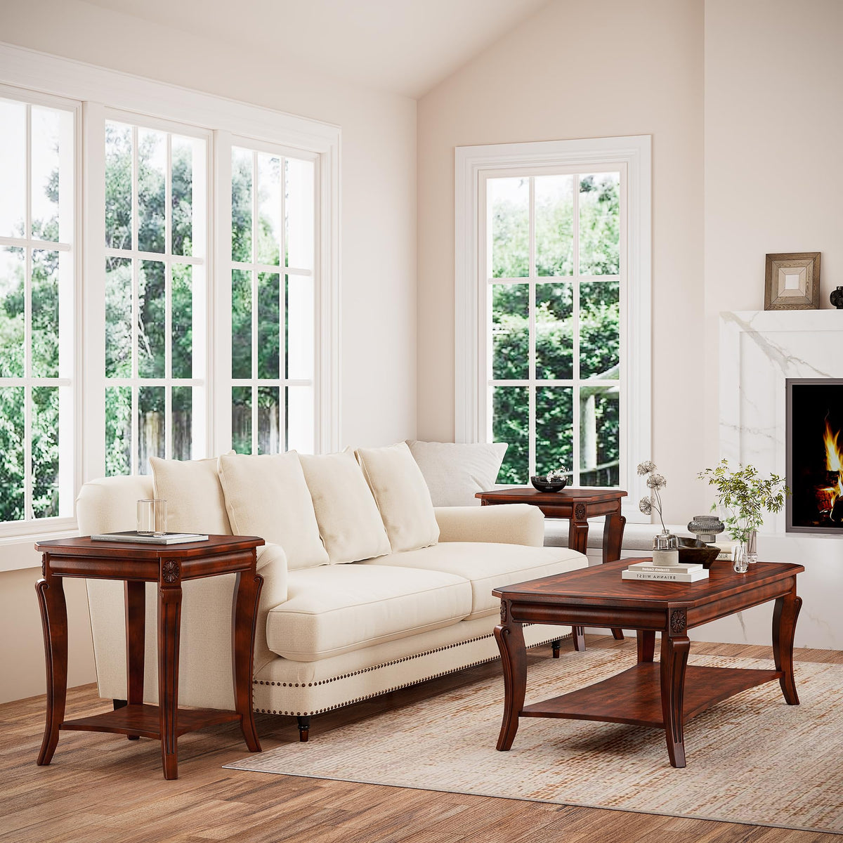 Rectangle Solid Wood Coffee Table T29271