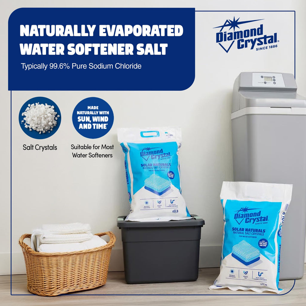 2 Pack Water Softener Salt, 40 lbs J928532