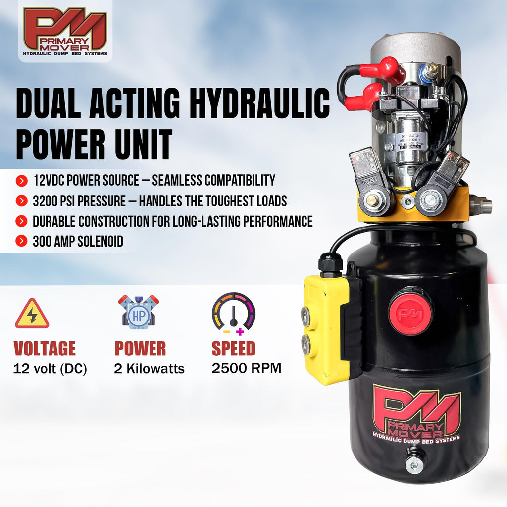 Hydraulic Trailer Jack 12,000 lb Double Acting Bolt On N52375