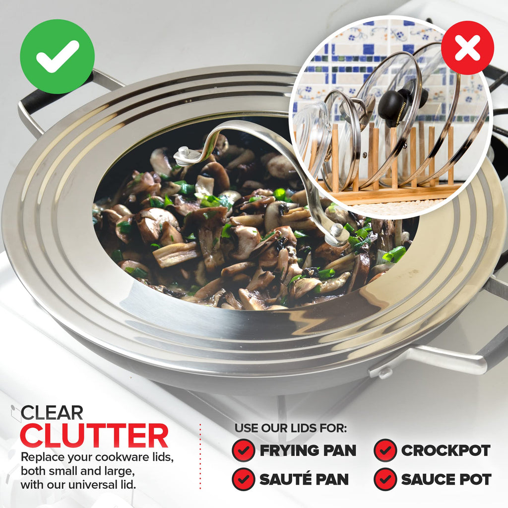 Tempered Glass Universal Lid for Pots & Pans I258